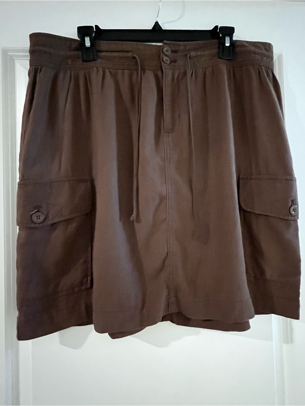 Izod Brown Utility Skirt